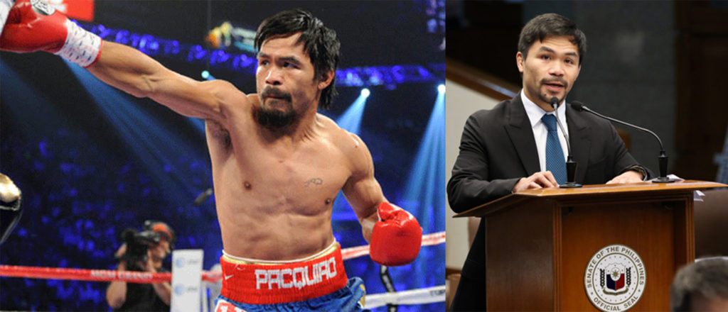 Pound for pound fighter and politician Manny Pacquiao shows his skills in and out of the ring
