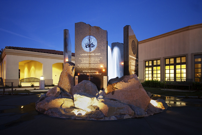 The city of Rancho Cucamonga honors the nations armed forces with the Freedom Courtyard