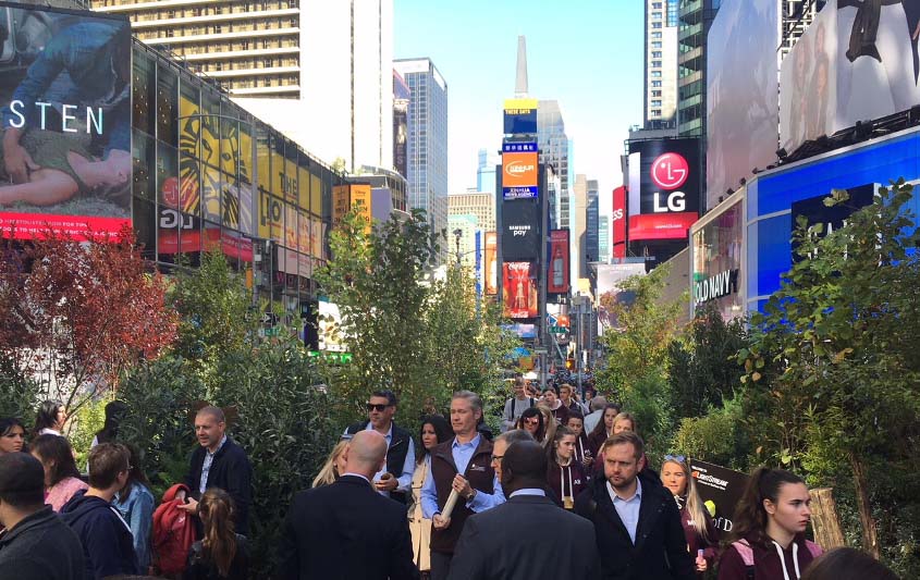 LightStream Plants A “Forest of Dreams” in the Middle of New York City’s Time Square