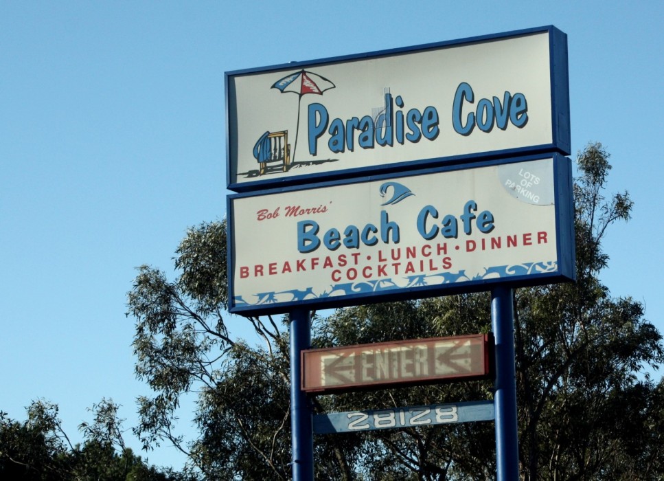 Straw Wars in Malibu Paradise Cove Beach Cafe