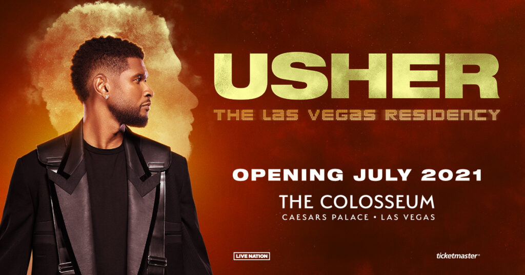 USHER ANNOUNCES HEADLINING  LAS VEGAS RESIDENCY AT  THE COLOSSEUM AT CAESARS PALACE