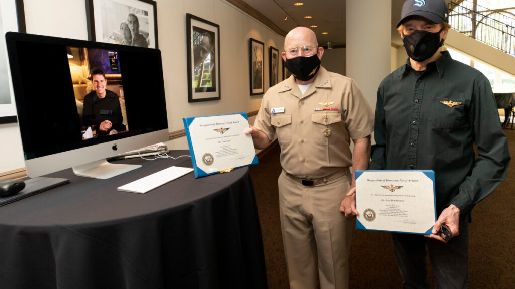 Tom Cruise and Jerry Bruckheimer Named ‘Honorary Naval Aviators’